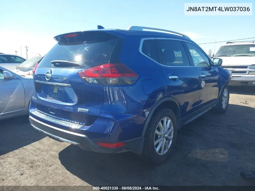 2020 Nissan Rogue S Fwd VIN: JN8AT2MT4LW037036 Lot: 40021330