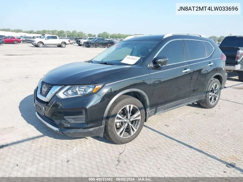 2020 Nissan Rogue Sv Fwd VIN: JN8AT2MT4LW033696 Lot: 40031062