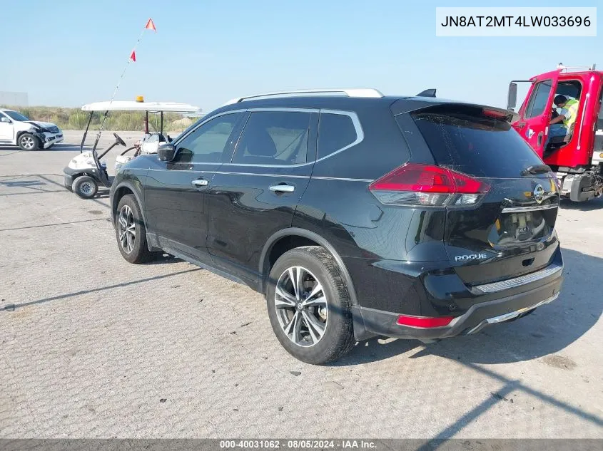 2020 Nissan Rogue Sv Fwd VIN: JN8AT2MT4LW033696 Lot: 40031062