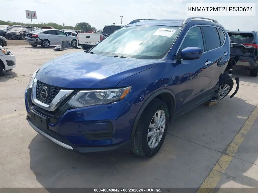 2020 Nissan Rogue Sv Fwd VIN: KNMAT2MT2LP530624 Lot: 40049842