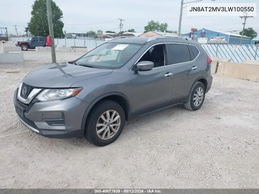 2020 Nissan Rogue Sv Intelligent Awd VIN: JN8AT2MV3LW100550 Lot: 40077639