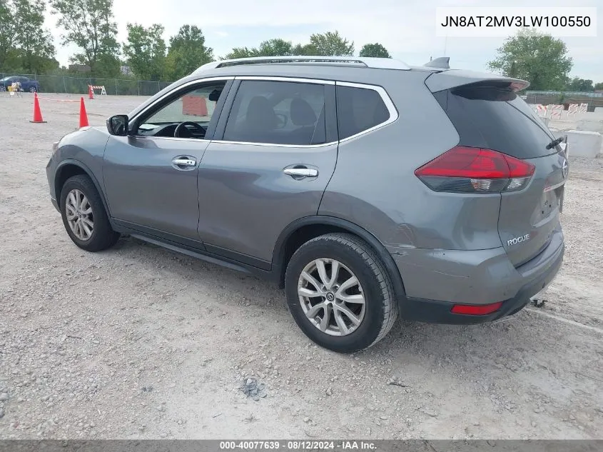 2020 Nissan Rogue Sv Intelligent Awd VIN: JN8AT2MV3LW100550 Lot: 40077639