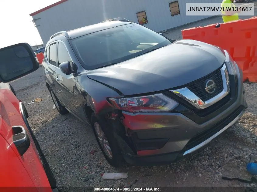 2020 Nissan Rogue S Intelligent Awd VIN: JN8AT2MV7LW134667 Lot: 40084574