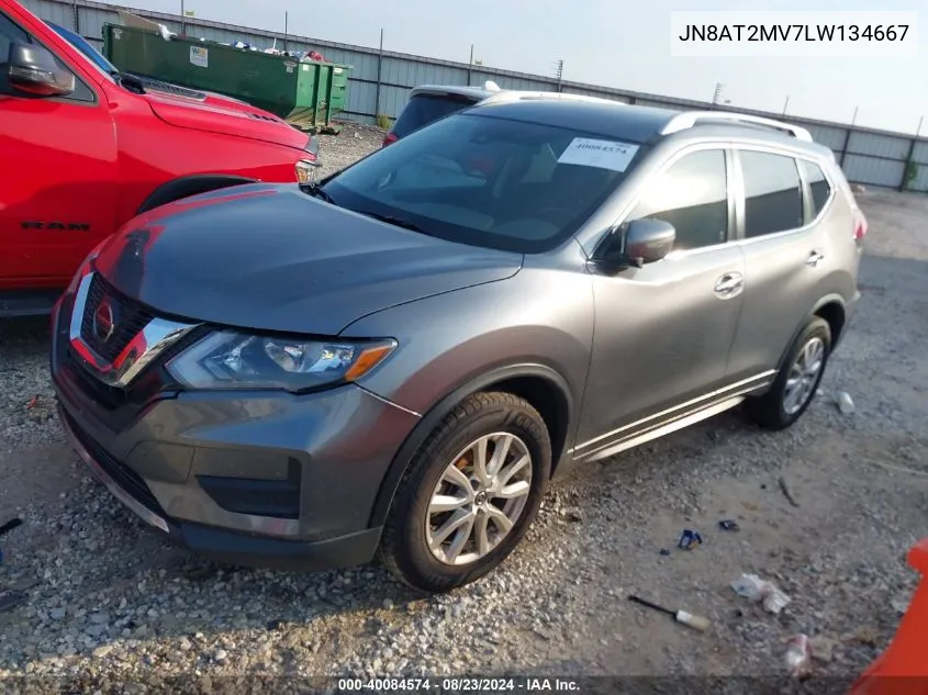 2020 Nissan Rogue S Intelligent Awd VIN: JN8AT2MV7LW134667 Lot: 40084574