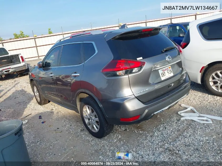 2020 Nissan Rogue S Intelligent Awd VIN: JN8AT2MV7LW134667 Lot: 40084574