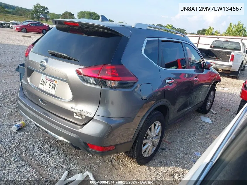 2020 Nissan Rogue S Intelligent Awd VIN: JN8AT2MV7LW134667 Lot: 40084574