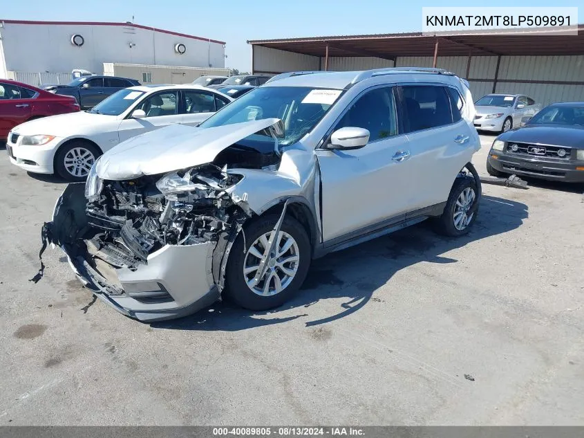 2020 Nissan Rogue S/Sv VIN: KNMAT2MT8LP509891 Lot: 40089805