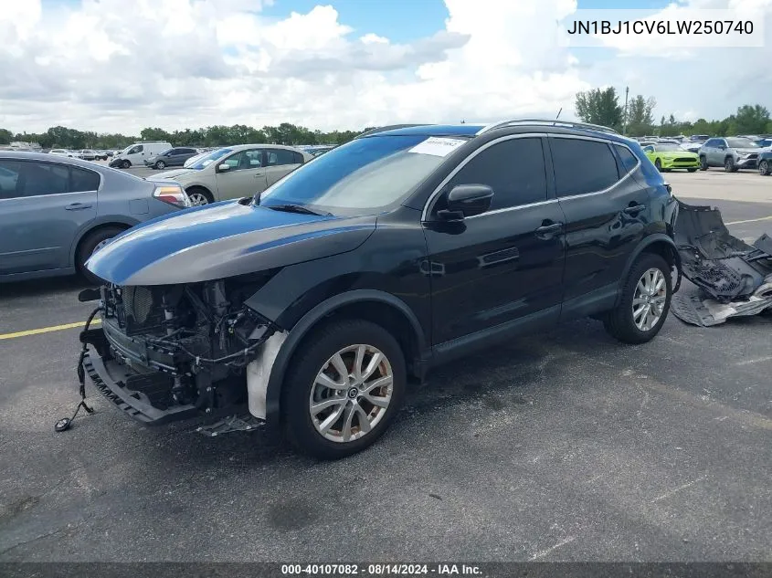 2020 Nissan Rogue Sport Sv Fwd Xtronic Cvt VIN: JN1BJ1CV6LW250740 Lot: 40107082