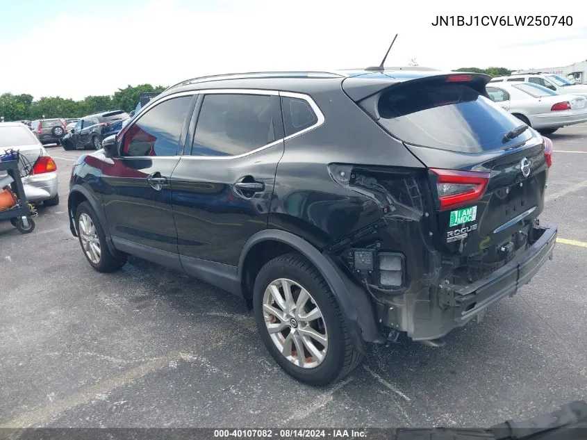 2020 Nissan Rogue Sport Sv Fwd Xtronic Cvt VIN: JN1BJ1CV6LW250740 Lot: 40107082