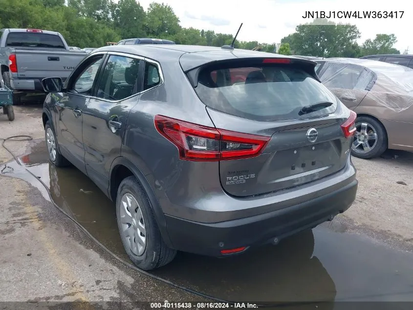 2020 Nissan Rogue Sport S Awd Xtronic Cvt VIN: JN1BJ1CW4LW363417 Lot: 40115438