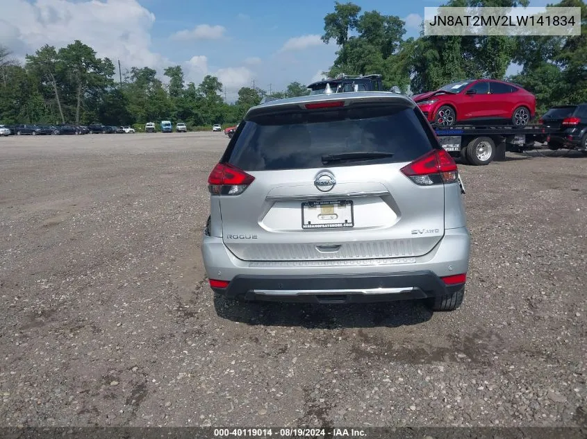 JN8AT2MV2LW141834 2020 Nissan Rogue Sv Intelligent Awd