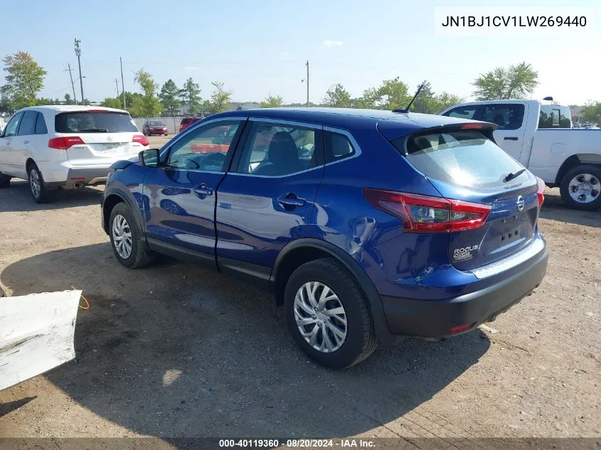 2020 Nissan Rogue Sport S Fwd Xtronic Cvt VIN: JN1BJ1CV1LW269440 Lot: 40119360