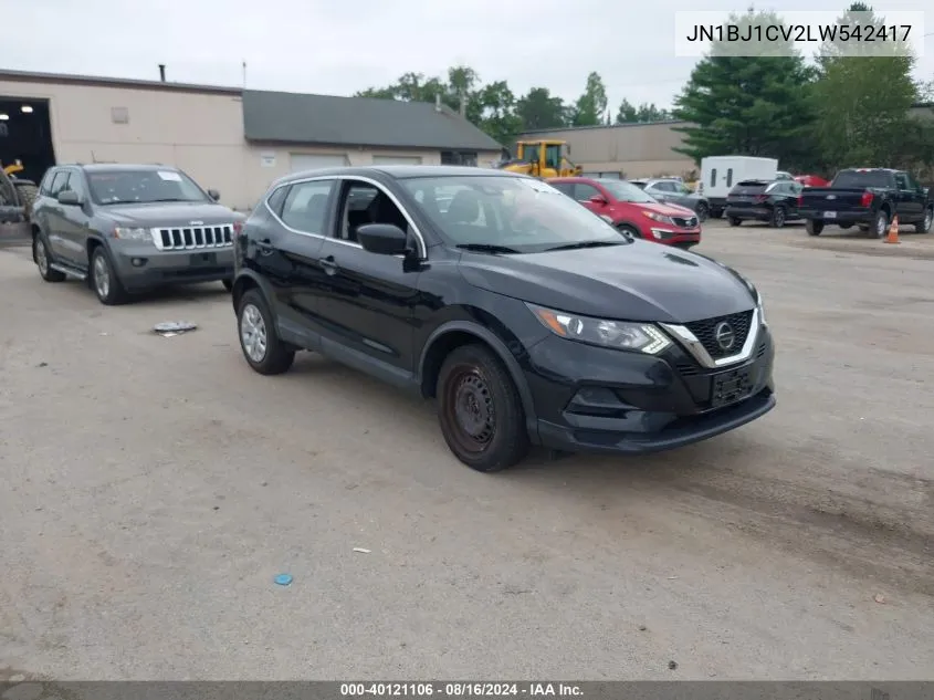 2020 Nissan Rogue Sport S Fwd Xtronic Cvt VIN: JN1BJ1CV2LW542417 Lot: 40121106