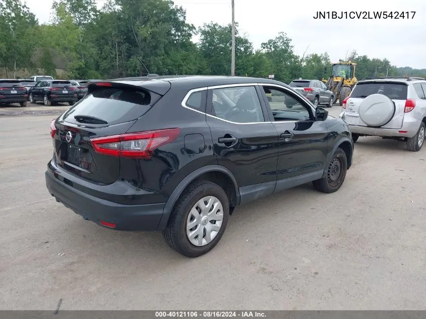 2020 Nissan Rogue Sport S Fwd Xtronic Cvt VIN: JN1BJ1CV2LW542417 Lot: 40121106