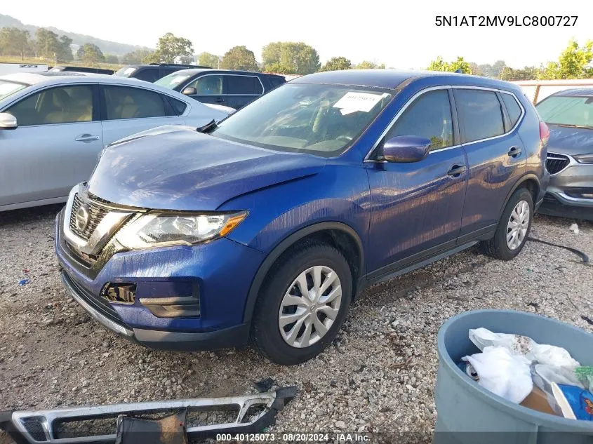 2020 Nissan Rogue S Intelligent Awd VIN: 5N1AT2MV9LC800727 Lot: 40125073