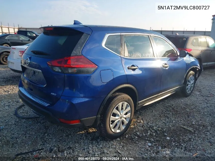 5N1AT2MV9LC800727 2020 Nissan Rogue S Intelligent Awd