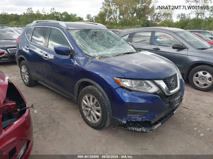 2020 Nissan Rogue Sv Fwd VIN: JN8AT2MT7LW001695 Lot: 40128589