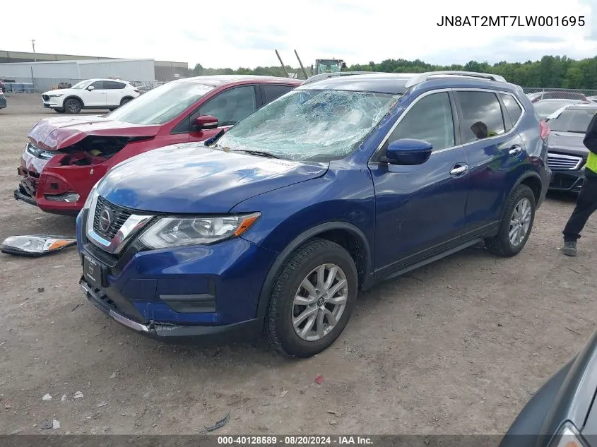 JN8AT2MT7LW001695 2020 Nissan Rogue Sv Fwd