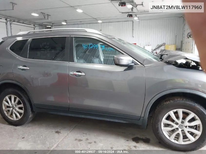 2020 Nissan Rogue Sv Intelligent Awd VIN: JN8AT2MV8LW117960 Lot: 40129937