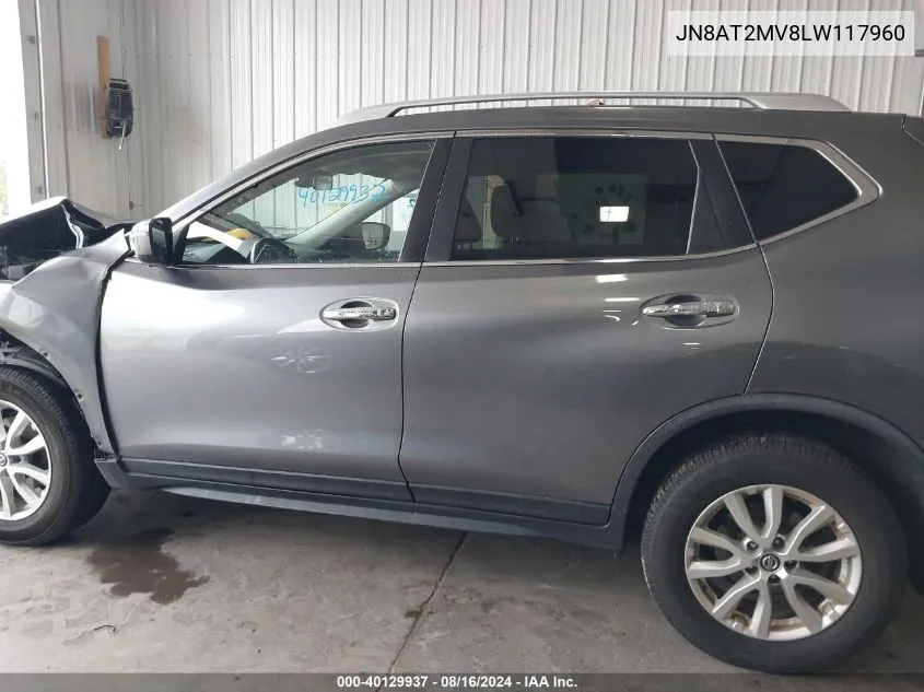 2020 Nissan Rogue Sv Intelligent Awd VIN: JN8AT2MV8LW117960 Lot: 40129937