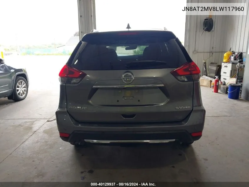 2020 Nissan Rogue Sv Intelligent Awd VIN: JN8AT2MV8LW117960 Lot: 40129937