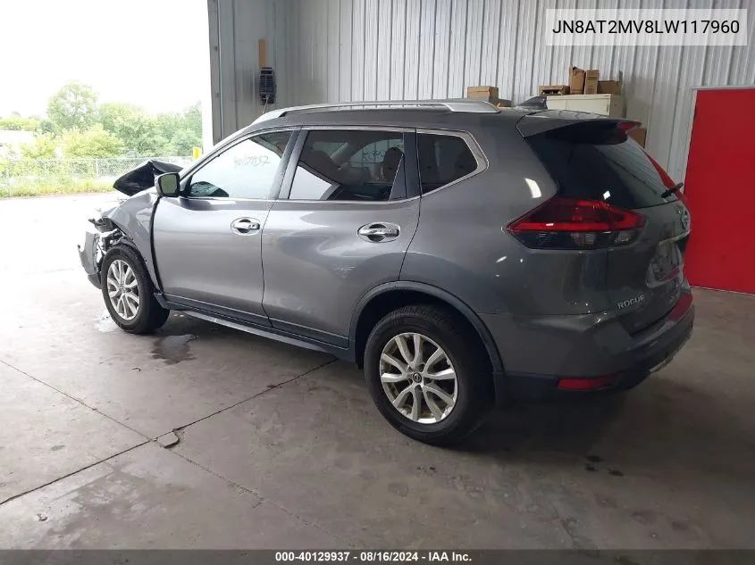 2020 Nissan Rogue Sv Intelligent Awd VIN: JN8AT2MV8LW117960 Lot: 40129937