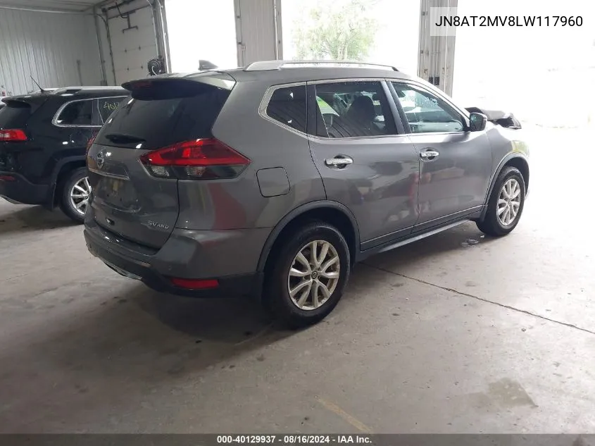 2020 Nissan Rogue Sv Intelligent Awd VIN: JN8AT2MV8LW117960 Lot: 40129937