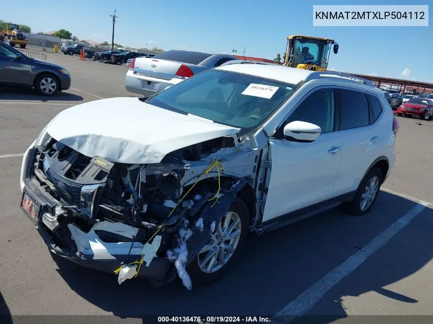 2020 Nissan Rogue Sv Fwd VIN: KNMAT2MTXLP504112 Lot: 40136476