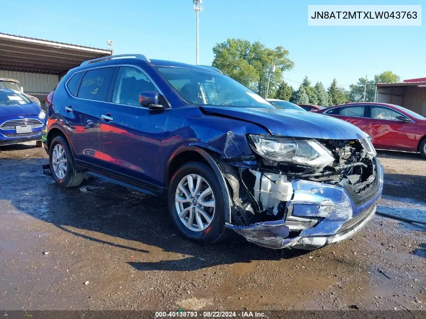 2020 Nissan Rogue Sv Fwd VIN: JN8AT2MTXLW043763 Lot: 40138793