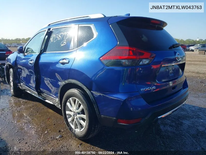 JN8AT2MTXLW043763 2020 Nissan Rogue Sv Fwd