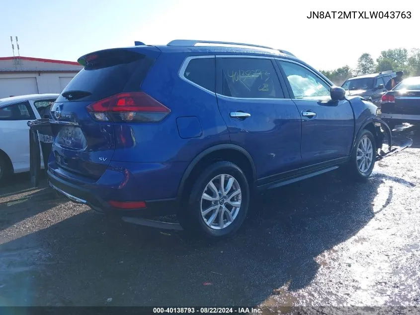 JN8AT2MTXLW043763 2020 Nissan Rogue Sv Fwd