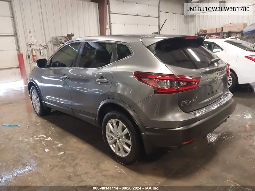 2020 Nissan Rogue Sport S Awd Xtronic Cvt VIN: JN1BJ1CW3LW381780 Lot: 40141114