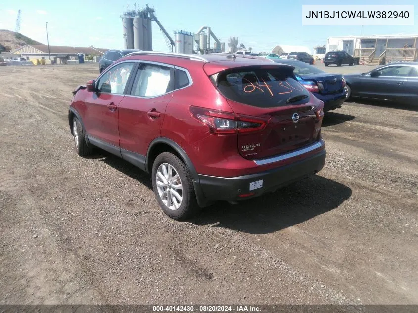 JN1BJ1CW4LW382940 2020 Nissan Rogue Sport Sv Awd Xtronic Cvt