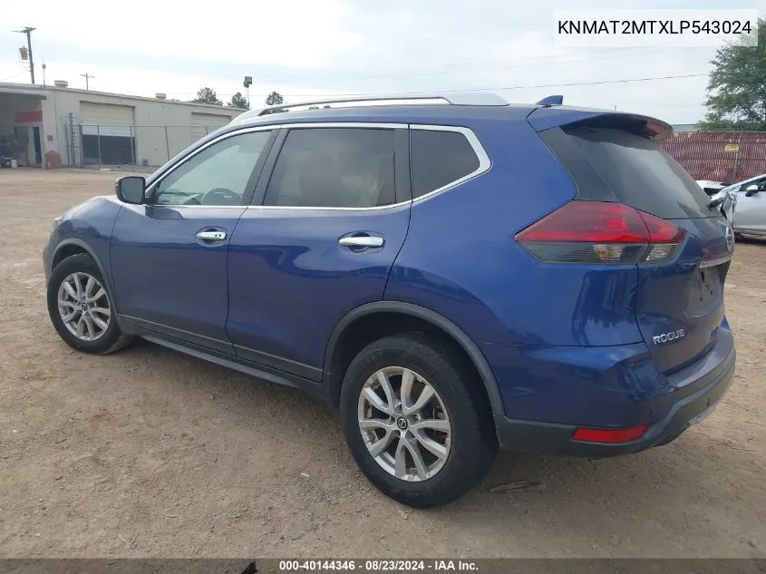 2020 Nissan Rogue Sv Fwd VIN: KNMAT2MTXLP543024 Lot: 40144346