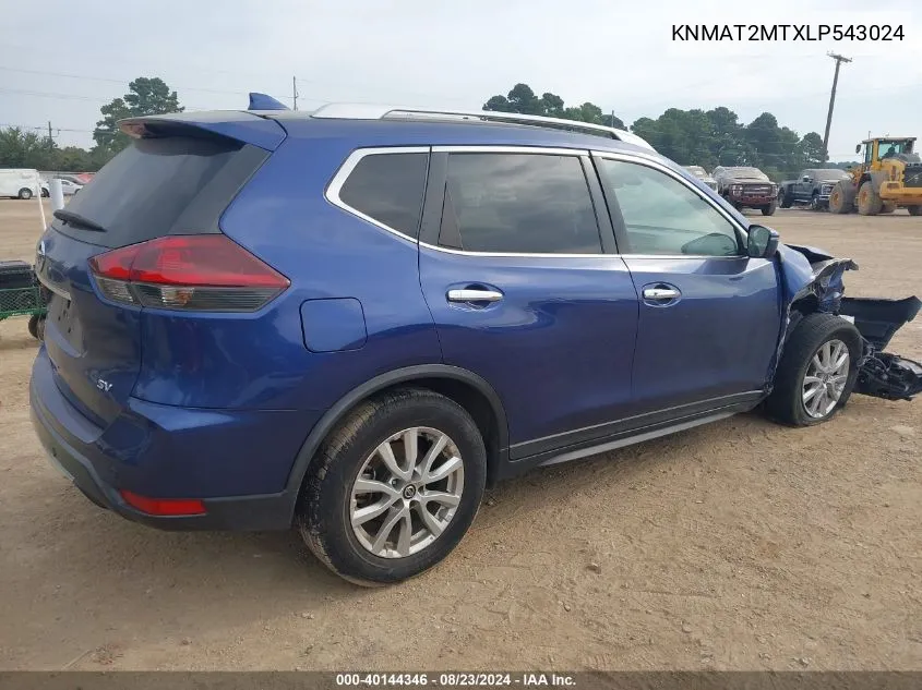 2020 Nissan Rogue Sv Fwd VIN: KNMAT2MTXLP543024 Lot: 40144346