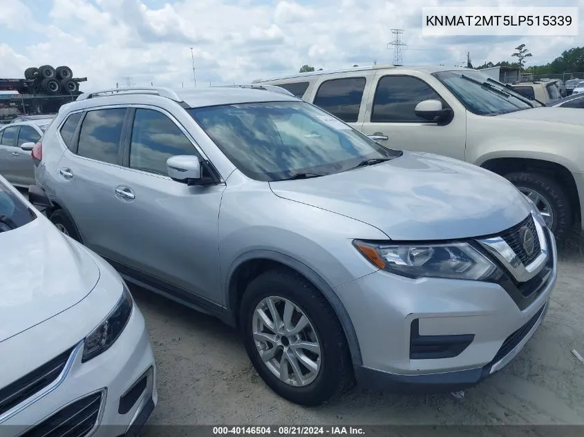 2020 Nissan Rogue Sv Fwd VIN: KNMAT2MT5LP515339 Lot: 40146504