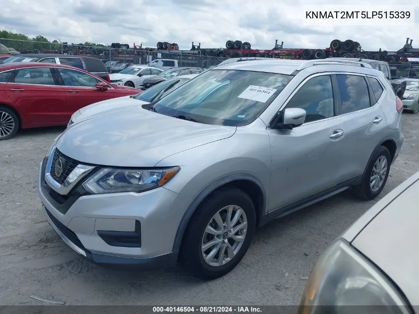 2020 Nissan Rogue Sv Fwd VIN: KNMAT2MT5LP515339 Lot: 40146504