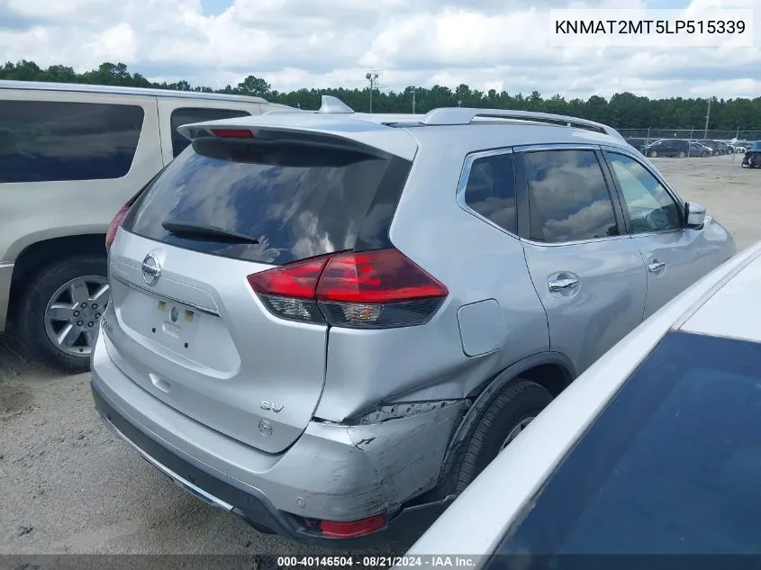 2020 Nissan Rogue Sv Fwd VIN: KNMAT2MT5LP515339 Lot: 40146504