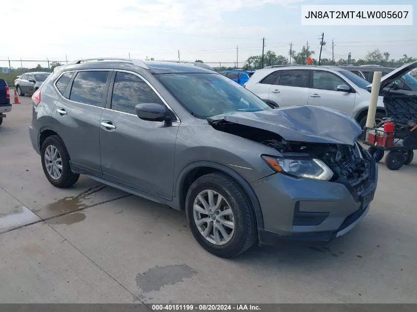 2020 Nissan Rogue S Fwd VIN: JN8AT2MT4LW005607 Lot: 40151199