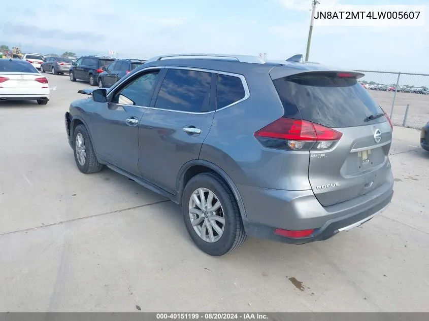 JN8AT2MT4LW005607 2020 Nissan Rogue S Fwd