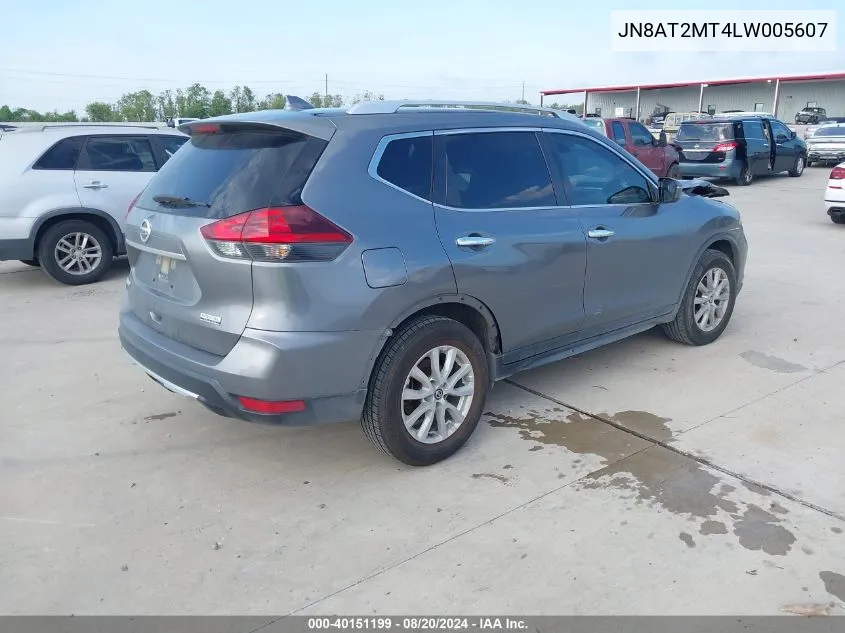 2020 Nissan Rogue S Fwd VIN: JN8AT2MT4LW005607 Lot: 40151199