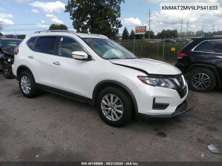 2020 Nissan Rogue Sv Intelligent Awd VIN: KNMAT2MV9LP541833 Lot: 40155908