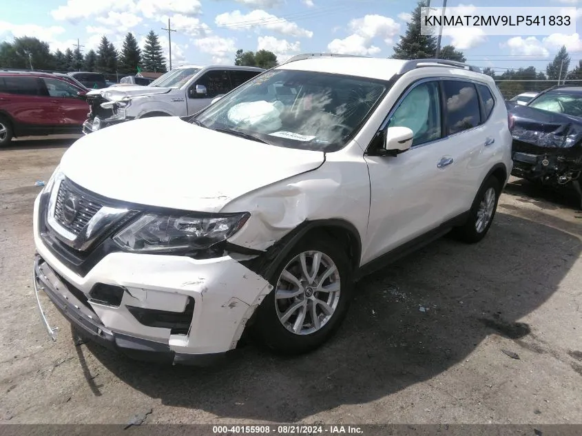 2020 Nissan Rogue Sv Intelligent Awd VIN: KNMAT2MV9LP541833 Lot: 40155908