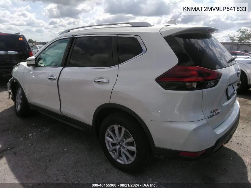 2020 Nissan Rogue Sv Intelligent Awd VIN: KNMAT2MV9LP541833 Lot: 40155908