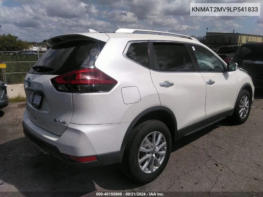 2020 Nissan Rogue Sv Intelligent Awd VIN: KNMAT2MV9LP541833 Lot: 40155908