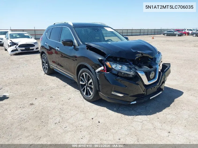 2020 Nissan Rogue Sl Fwd VIN: 5N1AT2MT5LC706035 Lot: 40157410