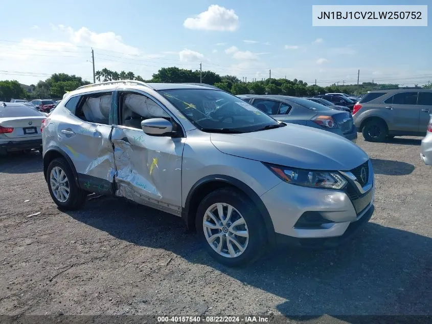 2020 Nissan Rogue Sport Sv Fwd Xtronic Cvt VIN: JN1BJ1CV2LW250752 Lot: 40157540