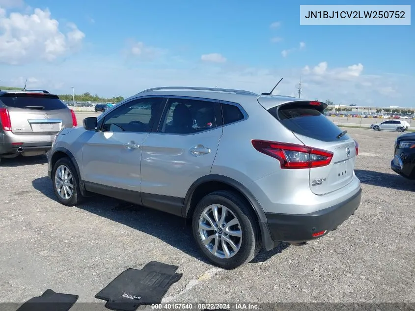 2020 Nissan Rogue Sport Sv Fwd Xtronic Cvt VIN: JN1BJ1CV2LW250752 Lot: 40157540