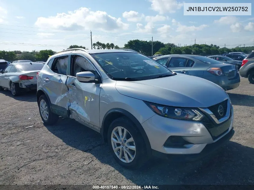 2020 Nissan Rogue Sport Sv Fwd Xtronic Cvt VIN: JN1BJ1CV2LW250752 Lot: 40157540