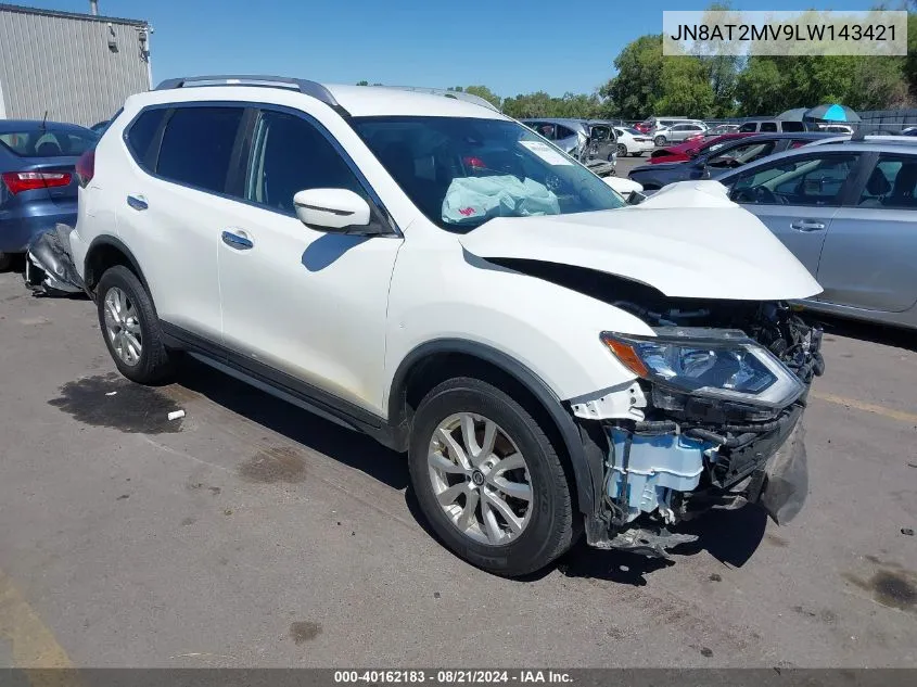 2020 Nissan Rogue S/Sv VIN: JN8AT2MV9LW143421 Lot: 40162183